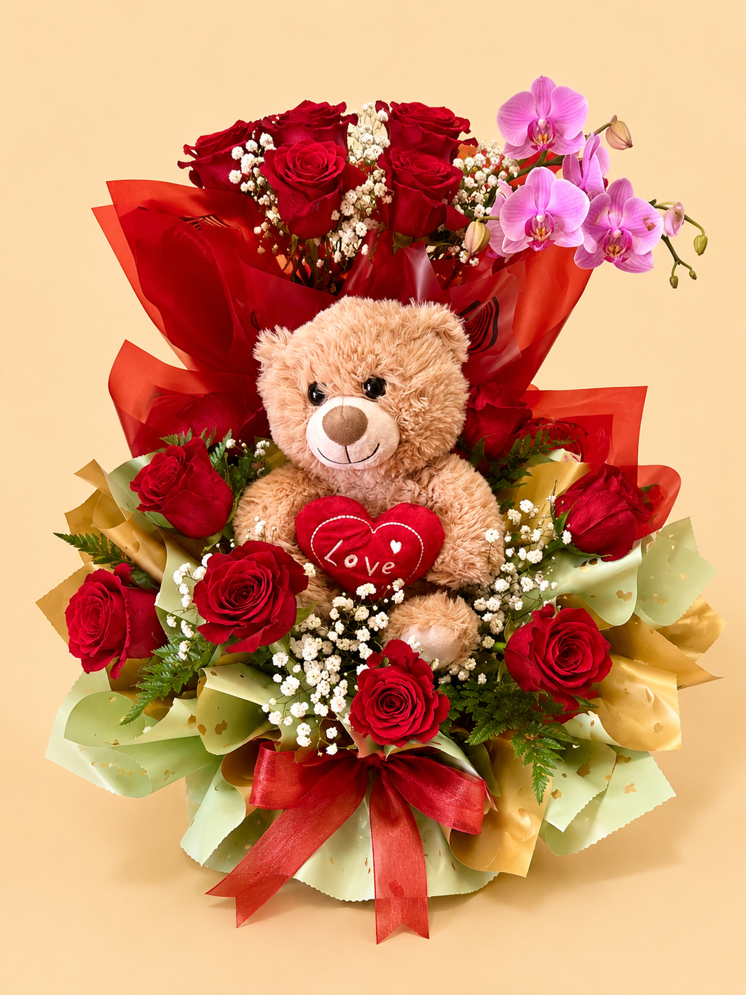 Regalo de Rosas + Peluche