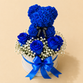 Arreglo de Rosas con forma de Oso
