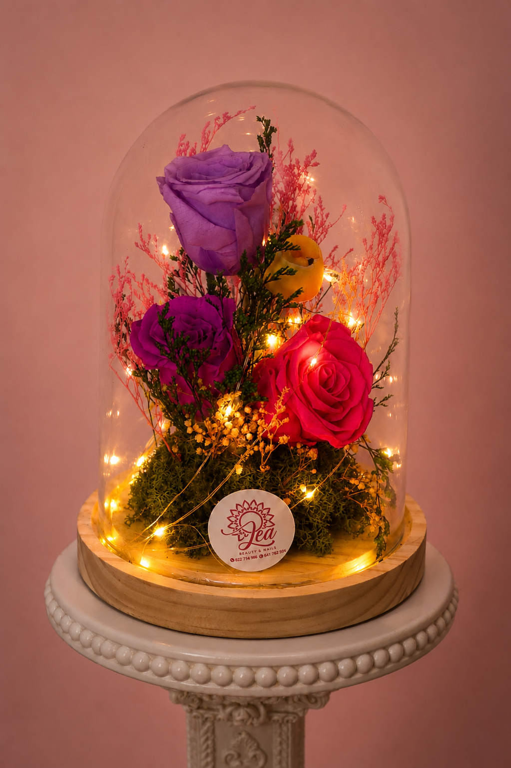 Rosa Eterna con Luz