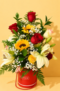Caja de flores variadas